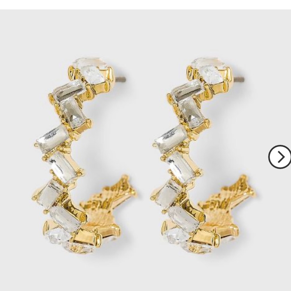 Sugarfix by Baublebar New Hoop Earrings with Crystal Stones